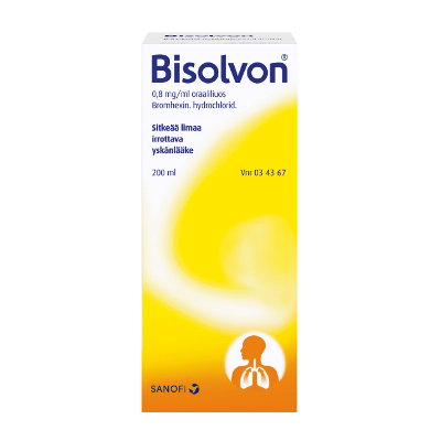 BISOLVON oraaliliuos 0,8 mg/ml 200 ml
