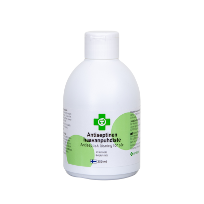 APTEEKKI Antiseptinen haavanpuhdiste flip-top kaatopullo 300 ml