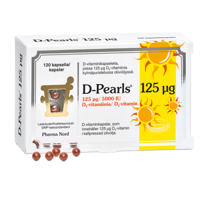 D-Pearls 125 mikrog 120 kaps