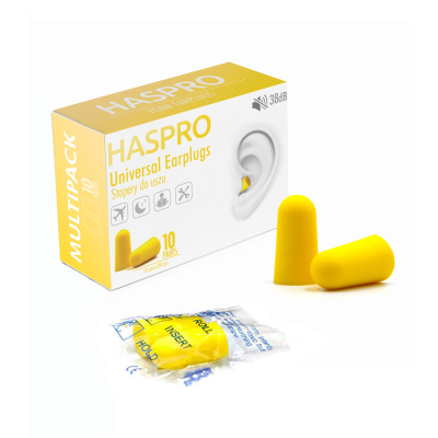 Haspro UNIVERSAL korvatulpat keltainen 10 paria