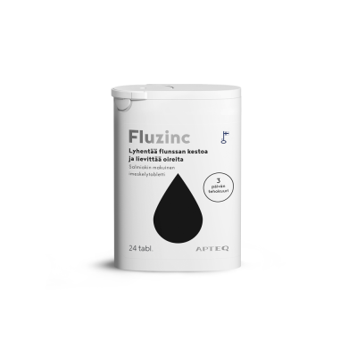 Apteq Fluzinc salmiakki 24 tabl