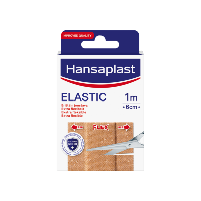 Hansaplast Elastic kangaslaastari 1 m x 6 cm (ME10) 1 kpl