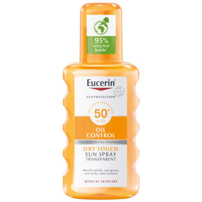 Eucerin Oil Control Sun Spray Transparent SPF50+ 200 ml