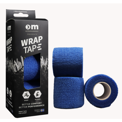 OM Wrap Tape 5cm/4,5m - Blue 3 kpl