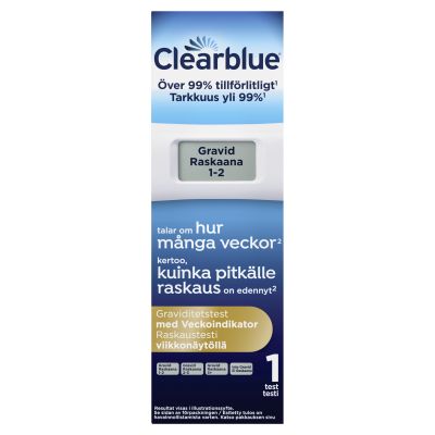Clearblue digitaalinen raskaustesti, viikkonäyttö 1 kpl