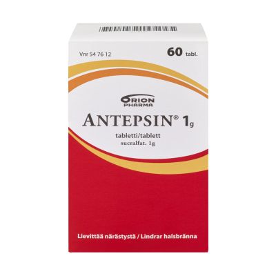 ANTEPSIN tabletti 1 g 60 fol