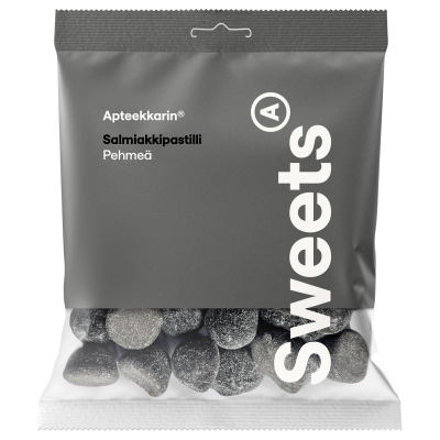 Apteekkarin Pehmeä Salmiakkipastilli 60 g
