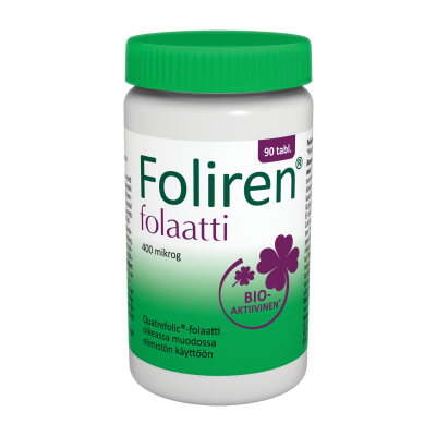 Foliren Folaatti 400 mikrog 90 tabl