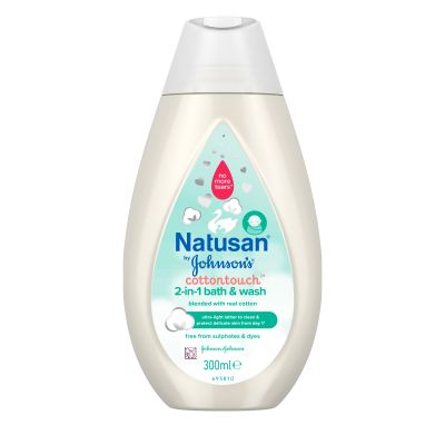 Natusan by Johnsons Cottontouch 2 -in-1 Bath and Wash 300 ML