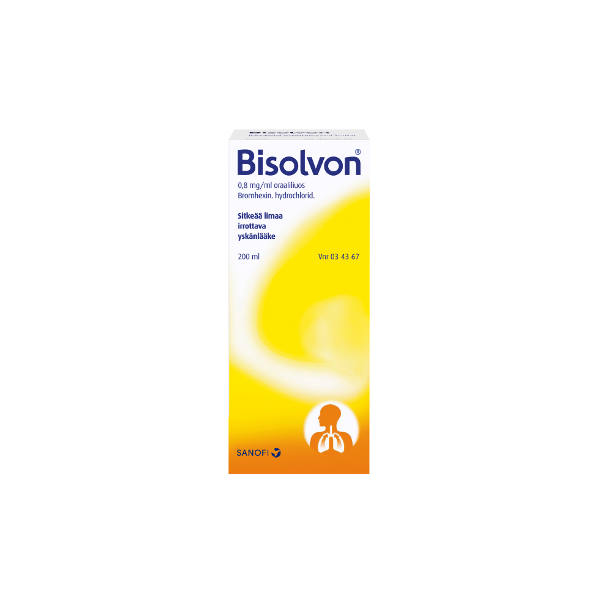 BISOLVON oraaliliuos 0,8 mg/ml 200 ml