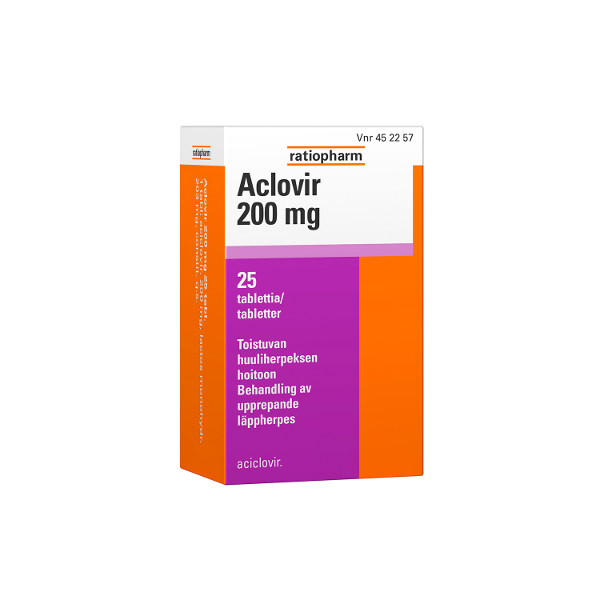 ACLOVIR tabletti 200 mg 25 fol