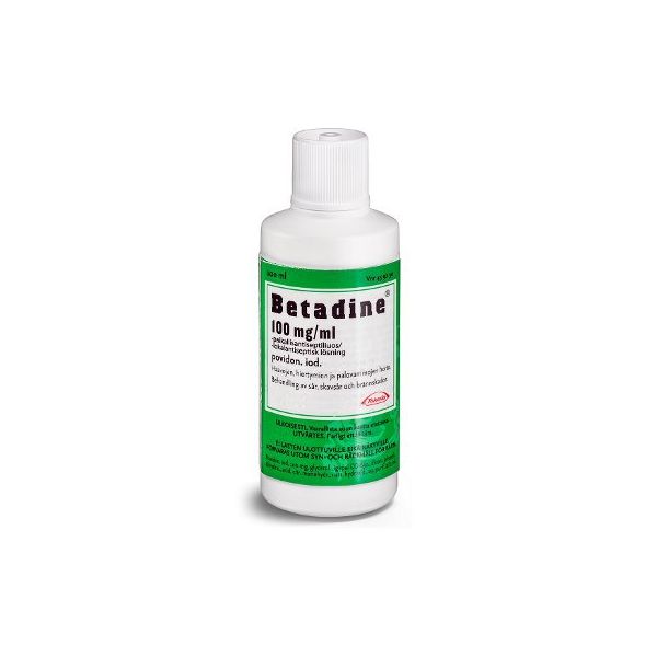 BETADINE paikallisantiseptiliuos 100 mg/ml 100 ml
