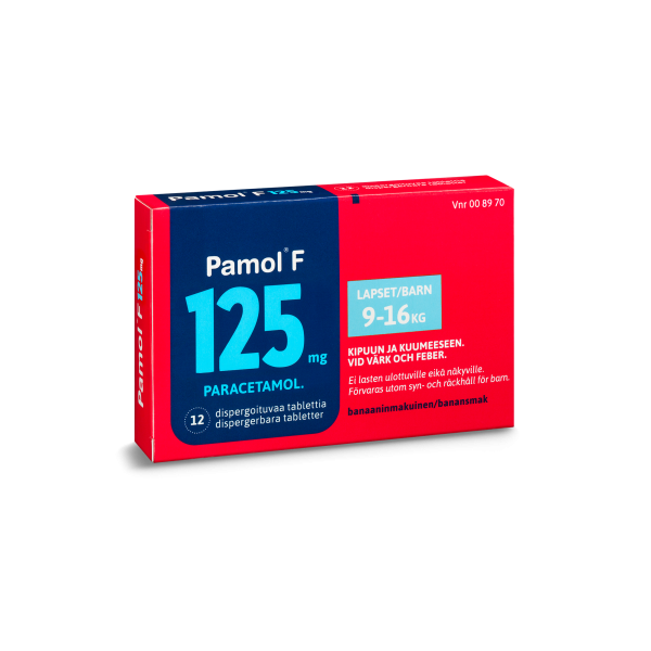 PAMOL F dispergoituva tabletti 125 mg 12 fol