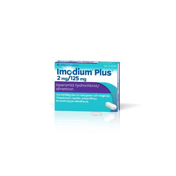 IMODIUM PLUS tabletti 2/125 mg 6 fol