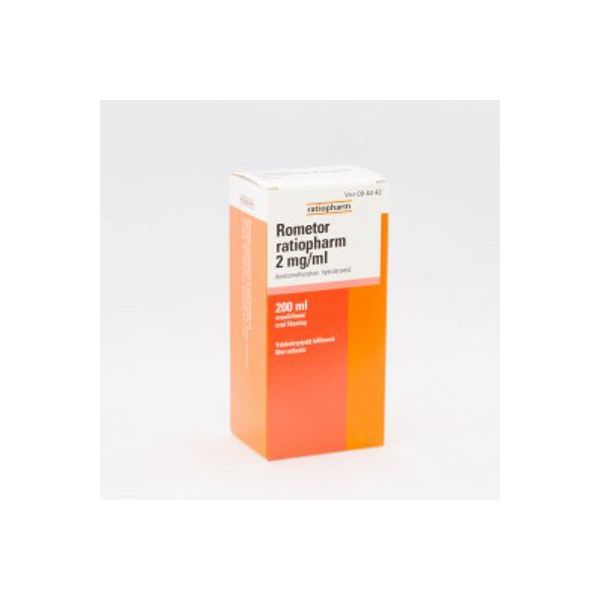 ROMETOR RATIOPHARM oraaliliuos 2 mg/ml 200 ml