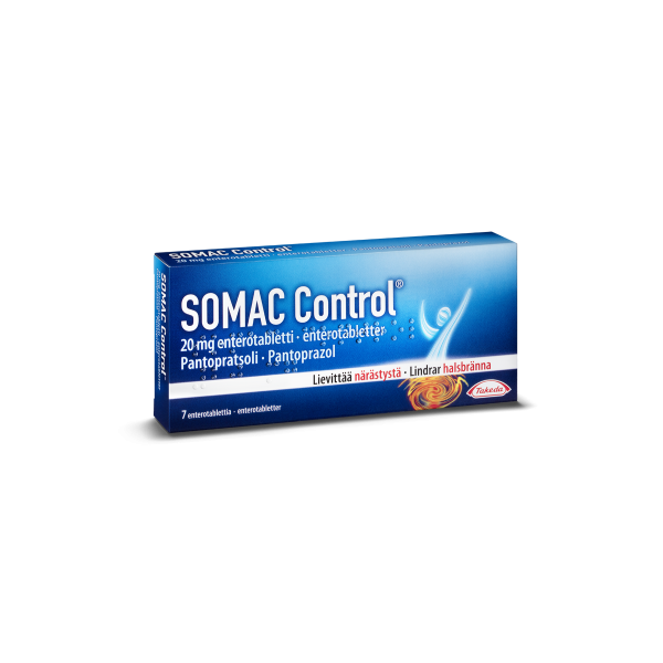 SOMAC CONTROL enterotabletti 20 mg 7 fol