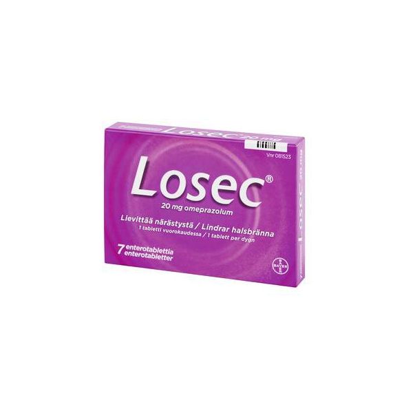 LOSEC enterotabletti 20 mg 7 fol
