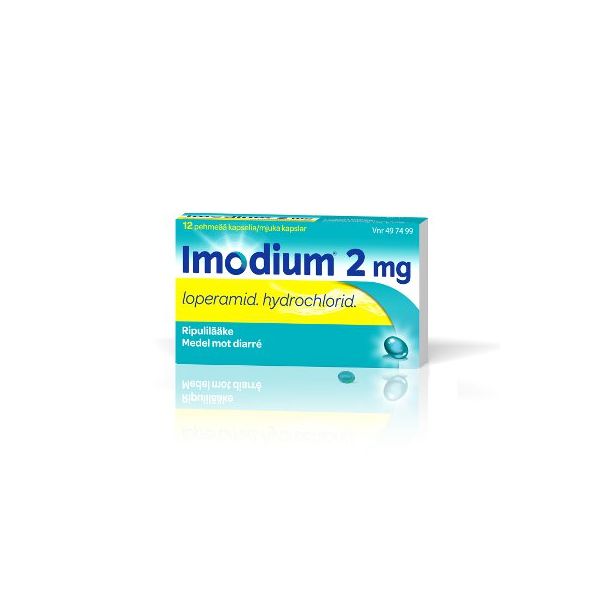 IMODIUM kapseli, pehmeä 2 mg 12 fol