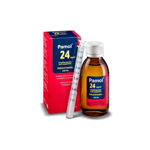 PAMOL oraalisuspensio 24 mg/ml 100 ml