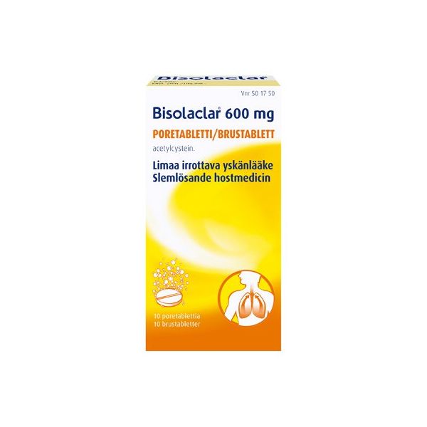 BISOLACLAR poretabletti 600 mg 10 fol
