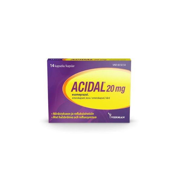ACIDAL enterokapseli, kova 20 mg 14 fol