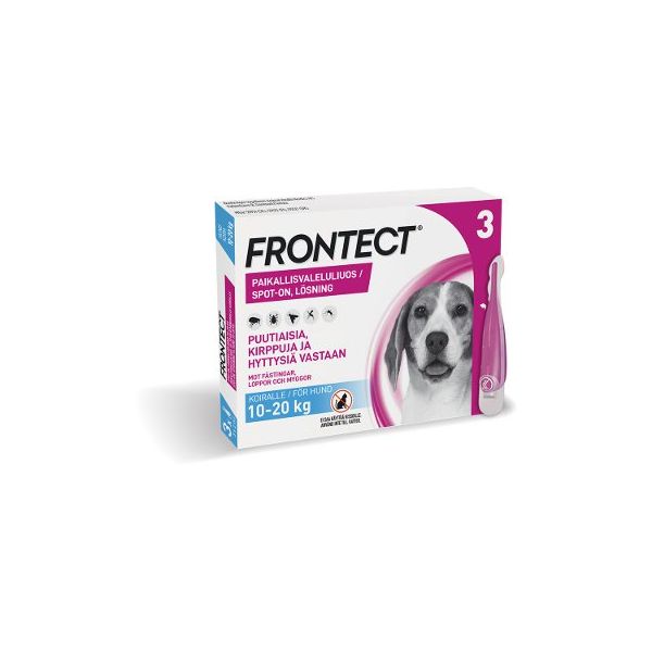 FRONTECT paikallisvaleluliuos 3 x 2 ml