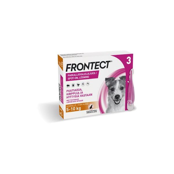 FRONTECT paikallisvaleluliuos 3 x 1 ml