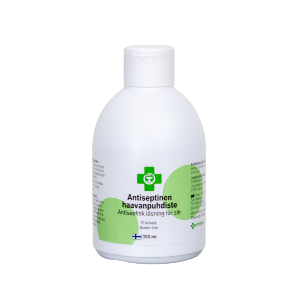 APTEEKKI Antiseptinen haavanpuhdiste flip-top kaatopullo 300 ml