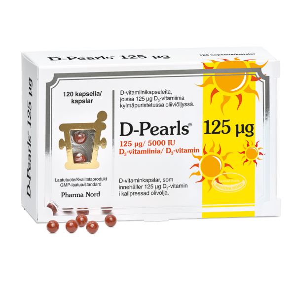 D-Pearls 125 mikrog 120 kaps