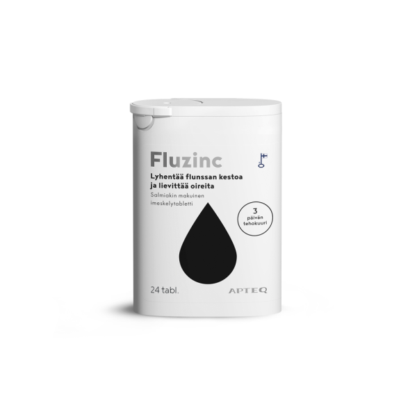 Apteq Fluzinc salmiakki 24 tabl