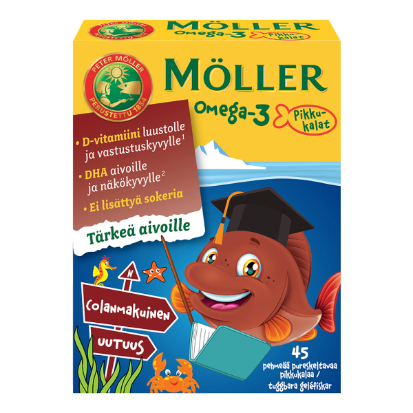 Möller Omega-3 Pikkukalat Colanmakuinen 45 KPL