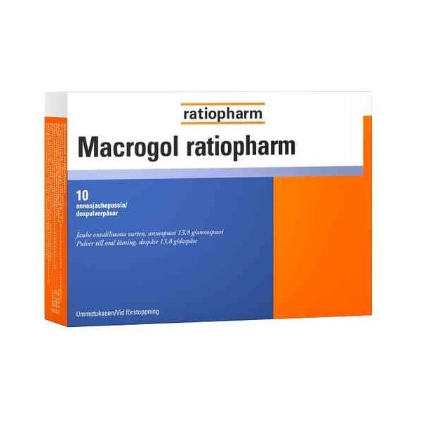 Macrogol ratiopharm annospussi 13,8 g 10 kpl