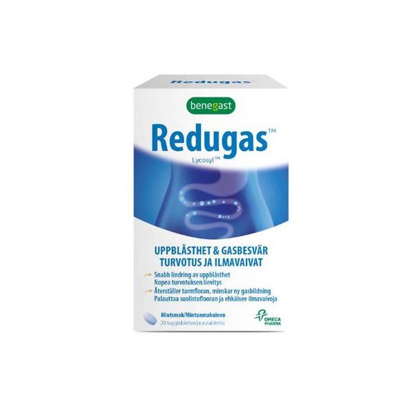 BENEGAST REDUGAS CHEWABLE TABLETS 20 KPL