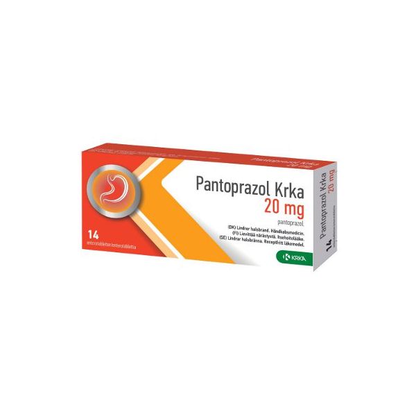 PANTOPRAZOL KRKA enterotabletti 20 mg 14 fol