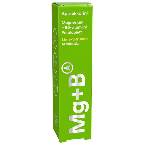 Apteekkarin Magnesium+ B6 poretabl 14 kpl