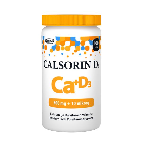 Calsorin 500 mg + D3 10 mikrog 100 tabl