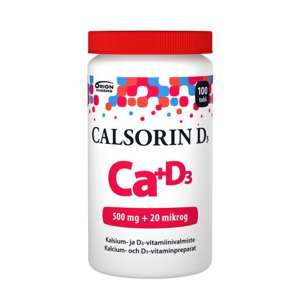 Calsorin 500 mg + D3 20 mikrog 100 tabl