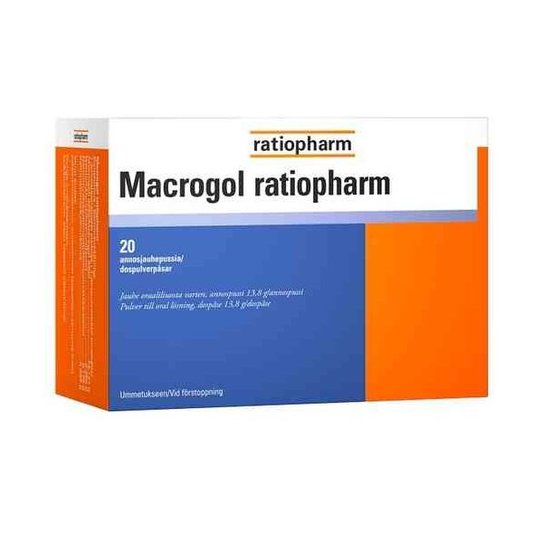 Macrogol ratiopharm annospussi 13,8 g 20 kpl