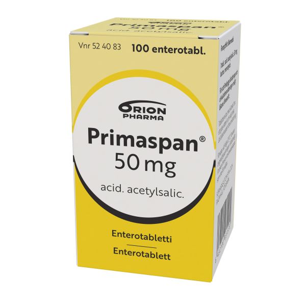 PRIMASPAN enterotabletti 50 mg 100 kpl