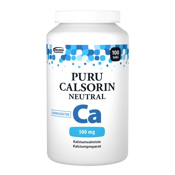 PURU CALSORIN NEUTRAL 500 MG 100 PURUTABL