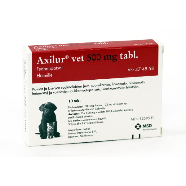 AXILUR VET tabletti 500 mg 10 fol